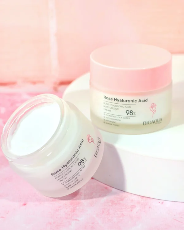 Crema Facial de Rosas con Ácido Hialurónico - Bioaqua