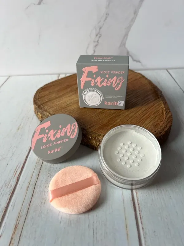 Polvos Sueltos Translucidos Fixing Caja Gris – Karité