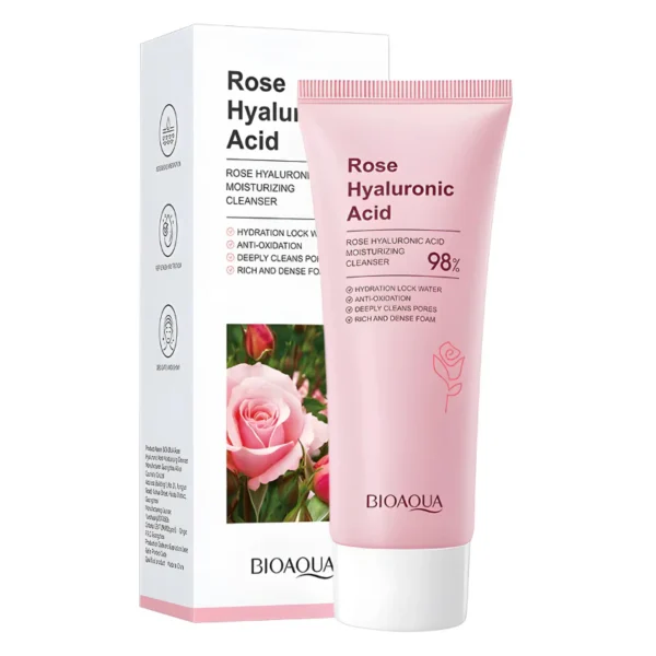 Jabón Facial de Rosas con Ácido Hialurónico - Bioaqua