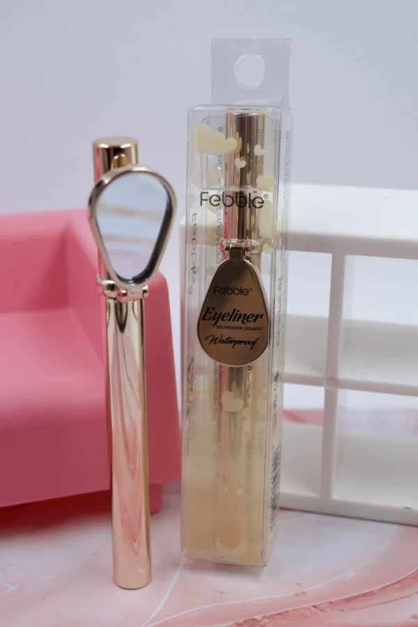 Plumón Delineador Negro Con Espejo Febble