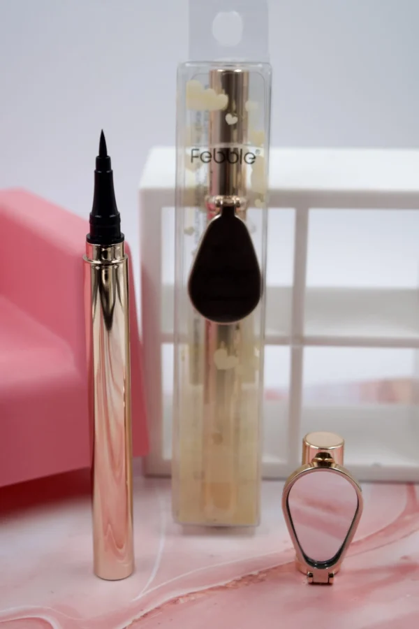 Plumón Delineador Negro Con Espejo Febble